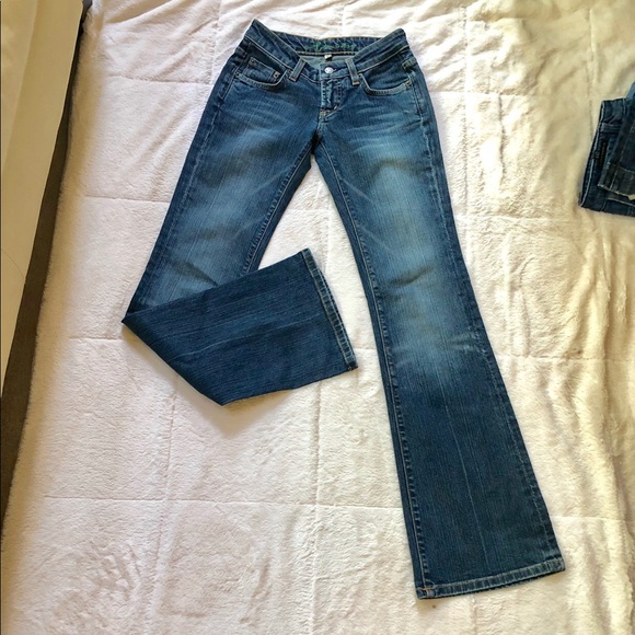 BeBe 25 low-rise boot-cut blue jeans - Picture 2 of 3